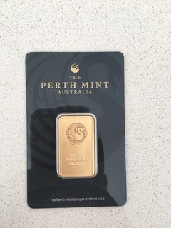 Perth Mint 99.99% Pure Gold 20 Gram Minted Bullion Bar
