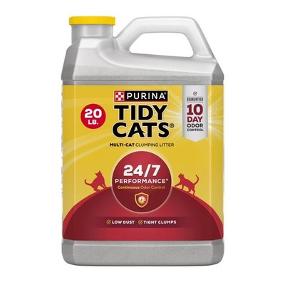 Purina Tidy Cats 24/7 Performance Clumping Cat Litter, Clean Linen Scent, 20 lb 