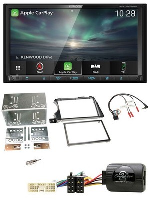 Kenwood Bluetooth USB 2DIN Lenkrad TMC DAB Navigation für SSangYong Actyon Sport