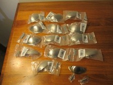 Cup/Bin Nickel Drawer Pulls. New,  w/Hardware...
