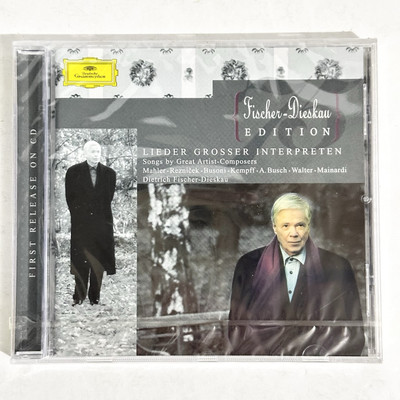 Dietrich Fischer-Dieskau Songs By Great Artists-Composers Mahler (CD, 2000) NEW