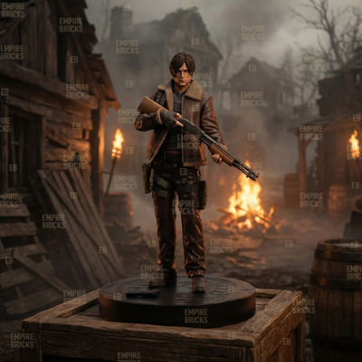 Resident Evil 4 Remake Collector's Edition Leon Statue Figure Box