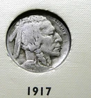 1917 Buffalo Nickel - VG+  /  Fine  (S5)