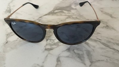 Ray-Ban RB4171 ERIKA Sunglasses 6390/80 54-18 145 3N Blue Lenses Tortoise&Gold F
