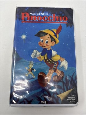 Rare VHS Walt Disney Black Diamond Classic 1985 First Release Pinocchio