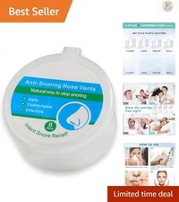 Instant Snore Stopper - Comfortable Nasal Cones for Better Sleep Relaxation