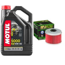 TRX450 Foreman ES Motul 5000 10w40 4L Oil Filter Kit Honda TRX 450 2001 8.94 per litre