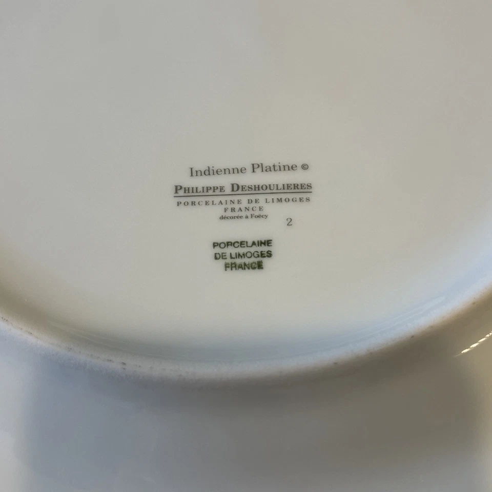 Philippe Deshoulieres Carat Platine Dinner Plate Charger Plate - Image 3 of 3