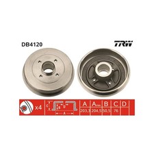 Tambour de frein Renault EXPRESS