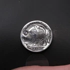 Hand Engraved Buffalo Nickel – Angler Fish w/ Purple Amethyst Lure - Sea Devil