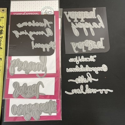 Word Of Approval And Love Sue Cuts Lot Of 13 Scrapbook Cardmaking