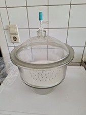 Glaswerk Wertheim Exsikkator Labor Trockner Vakuumbehälter mit Schott 24/29