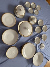 Kombiservice Porzellan Weiss Mit Goldrand Hutschenreuther