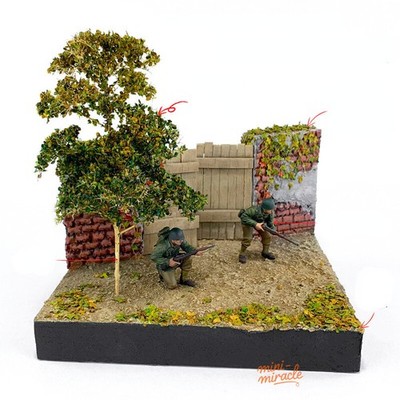 HO/OO Scale Miniatures season fallen leaves DIY Landscape Plants Railway SceneRY