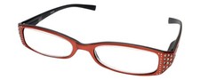 Calabria 834 Designer Reading Glasses w/Ostrich Case in SUNSET 21 Power Options