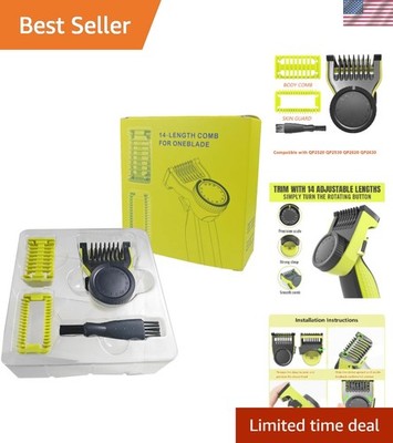 OneBlade Compatible 14 Lengths Guards Set: Effortless Trimming & Skin Protection