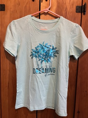 Regatta Girls Short Sleeve Tee Mint green. Size 11-12
