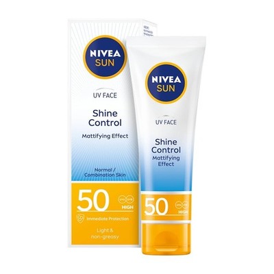 NIVEA UV Face Shine Control SPF50 UVA/UVB Anti-Ageing Sunscreen 50ml  FREE SHIP