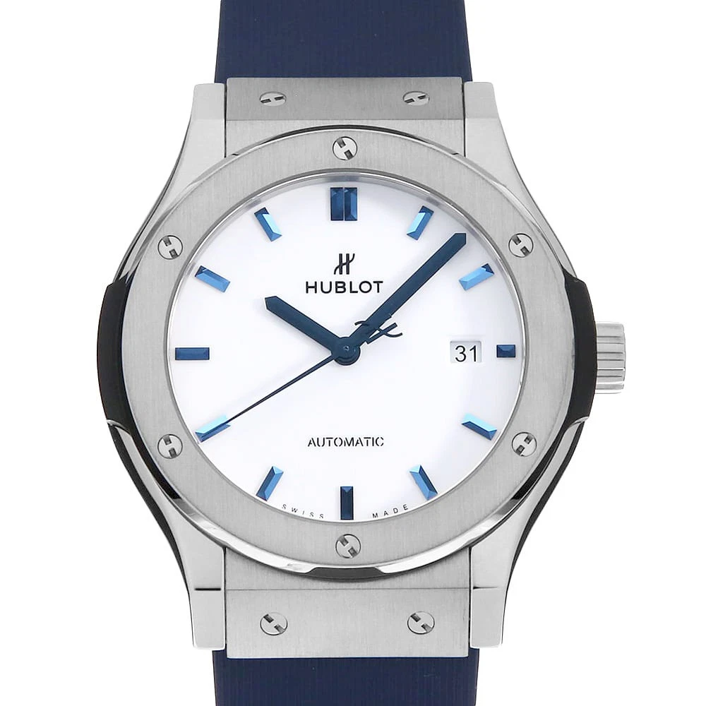 Hublot — HUBLOT Classic Fusion Titanium White Shiny Blue Japan Exclusive 542.NX.2210....