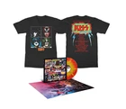 KISS UNMASKED 45TH ANNIVERSARY RED SWIRL & GREEN VINYL NEW SEALED + L SHIRT NEW