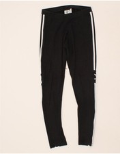 ADIDAS Womens Graphic Leggings UK 10 Small Black AG03