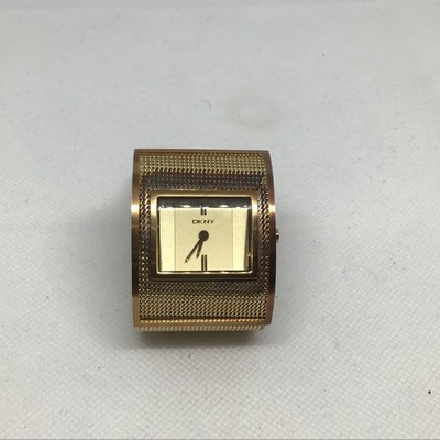 DKNY NY4451 Women's Analog Watch Silver-Tone Case Discolored AS IS