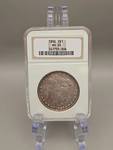 1886 $1 Morgan Silver Dollar NGC MS65