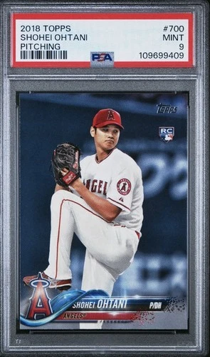 2018 Topps - Shohei Ohtani #700 White Jersey (RC) Psa 9