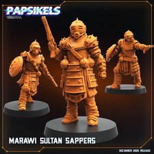 PAPSIKELS  MARAWI SULTAN SAPPERS 3  Sci-Fi Trench Crusade Compatable mini