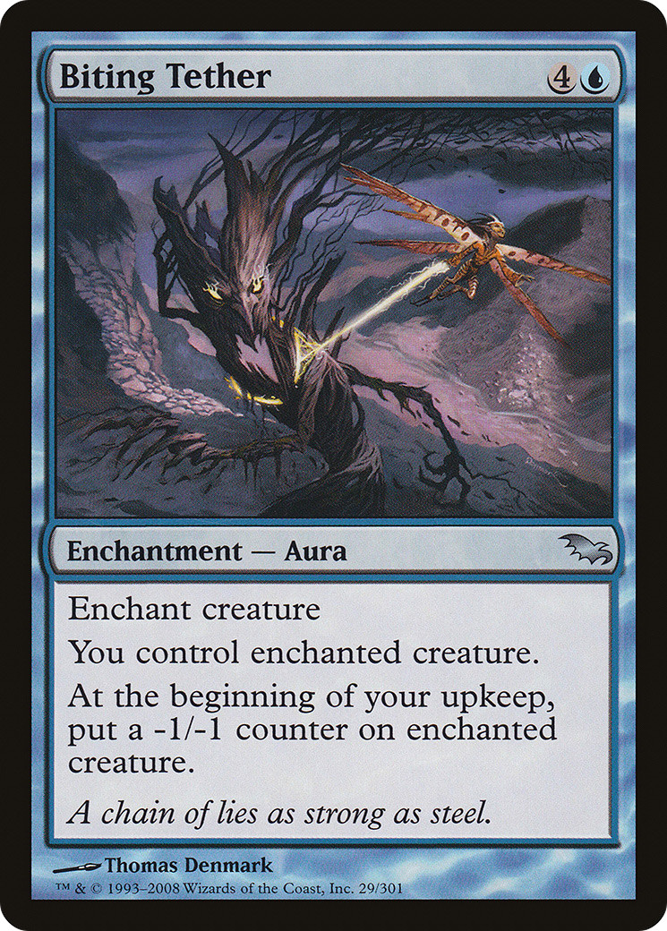 Biting Tether #29 (LP) Shadowmoor SHM Magic MTG
