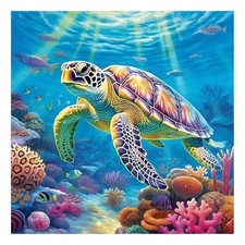 Sea Turtle Diamond Painting Kits for Adults, Sea Turtle 14x14Inch Sea Turtle 02