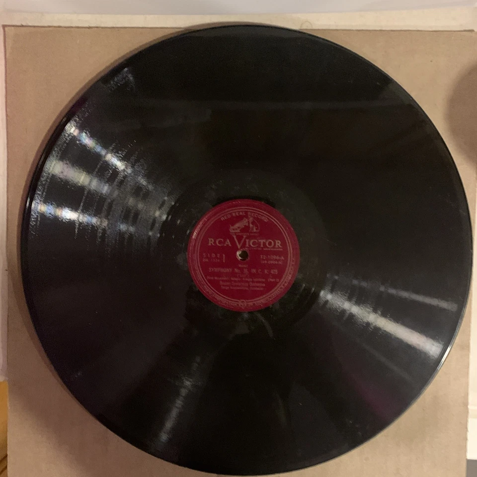 Serge Koussevitzky, 78 rpm Album(3), V+, Linz Symphony No. 36 In C, DM-1354 - Image 2 of 4