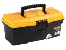 Perel Boîte à outils 7,1 litres, coffret de rangement compact avec bac amovible,