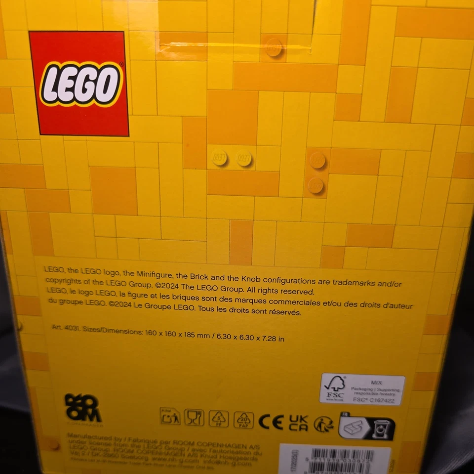 LEGO Cabeza de Almacenamiento Pequeño Esqueleto Calavera Contenedor Halloween Nuevo Foto 4 de 4