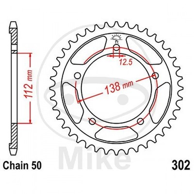 CORONA 41 DENTI PASSO 530 ARGENTO DIAM.INT. 112 - CERCHIO FORI 138 727.58.86