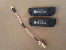 SDR TRUNKING RIG 2x RTL2832U+R820T2 TCXO Radios Y splitter MCX to BNC Bulkhead