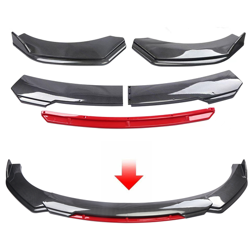For Maserati Ghibli S Q4 Base 2014-17 Carbon Style Front Bumper Spoiler Splitter - Picture 4 of 15