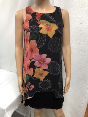 Desigual Damen Kurzes Kleid Ref. 18SWVKYH Mehrfarbig Neu!!!!