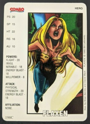 Flaxen Powercardz Combo PROMO TCG CCG Card Game 198C Power Cardz David Mack