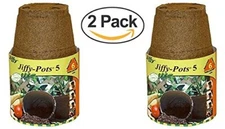 Plantation Products Jp508 Round Peat Pot, 5-Inch, 6-Pack (2 Pack)