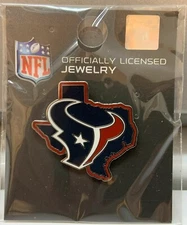 HOUSTON TEXANS STATE SHAPE LAPEL COLLECTOR PIN NEW WINCRAFT