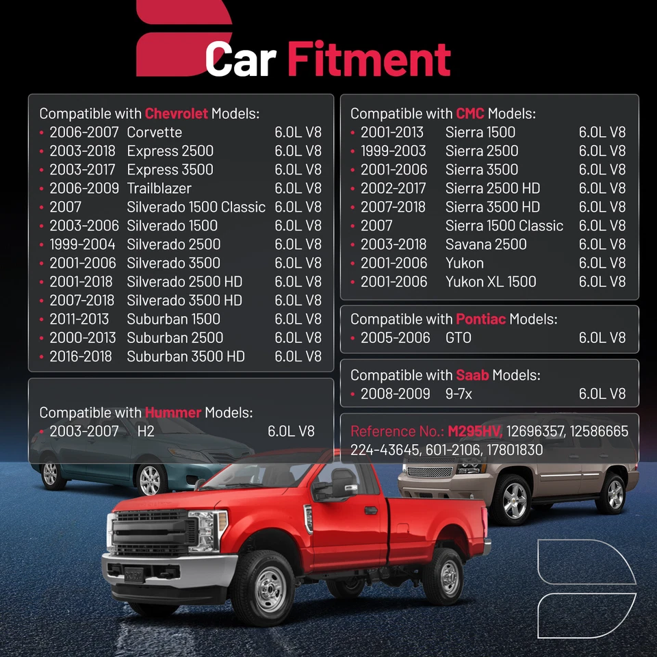 M295HV High Volume Oil Pump Kit for GMC Sierra 2500 HD 2002-2017 6.0L V8 - Image 2 of 4