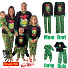 The Grinch Christmas Pyjamas Family Matching Boy Girl PJs Set Nightwear Pajamas