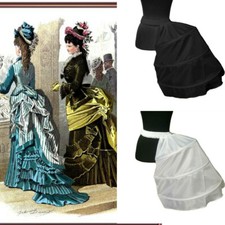 Vintage Victorian Edwardian Petticoat Cage Frame Half Bustle Dress Skirt Pannier
