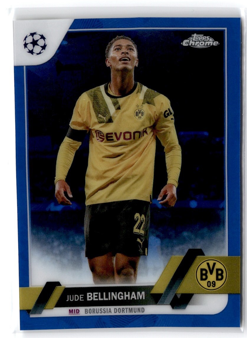 ジュード ベリンガム Topps Chrome Sapphire 2023 Topps Chrome Sapphire Jude Bellingham Dortmund #22 | eBay