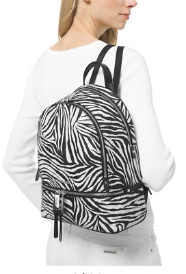Rhea zebra print backpack Michael Kors Zebra Print Medium Backpack | Mercari main image 4