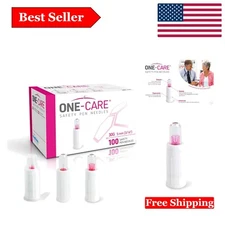 Safety Pen Needles - Ultra-Thin, Universal Fit, 100-Pack