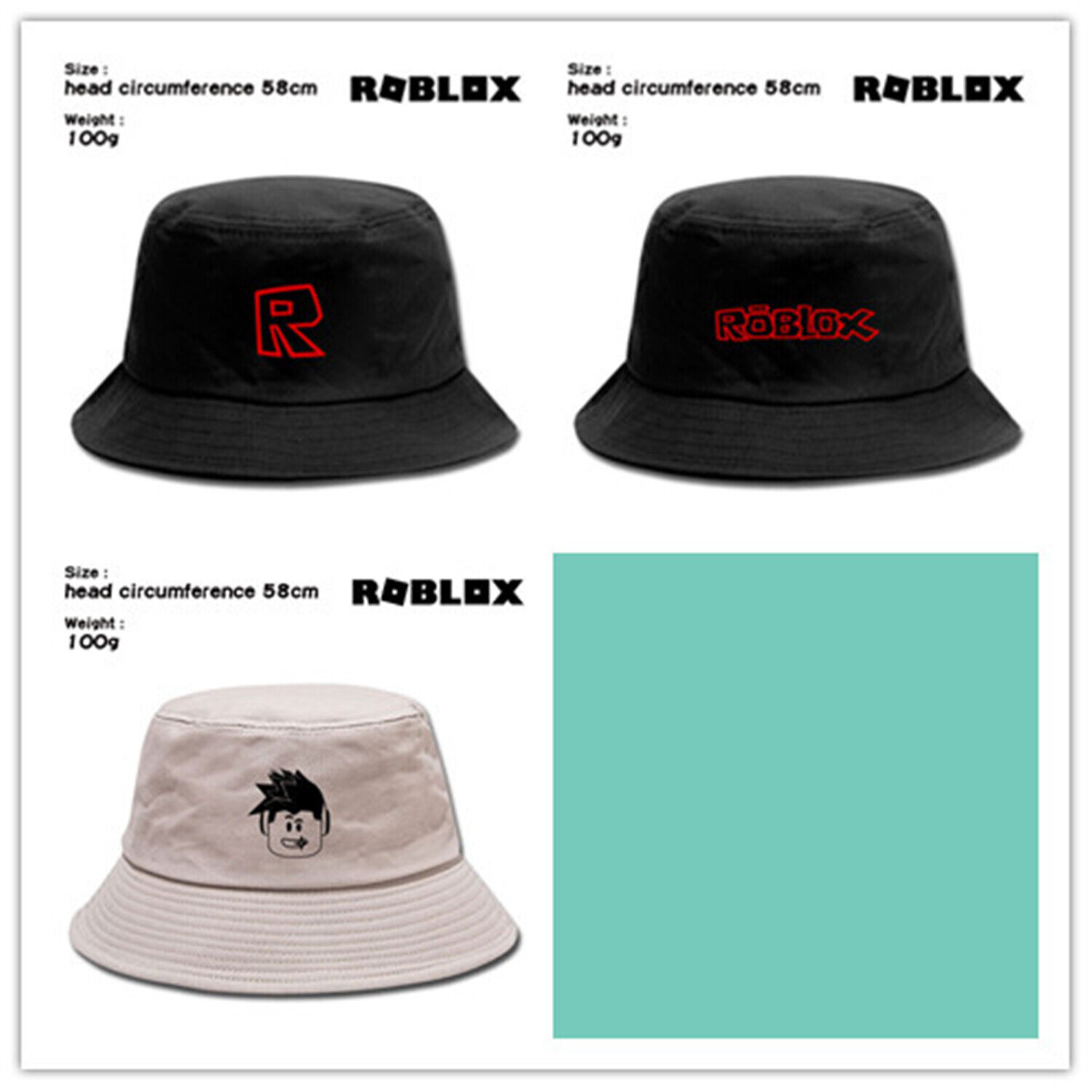 Anime Roblox Logo Canvas Fisherman S Hat Fashionable New Screen Printing Cap Ebay - roblox audio hats