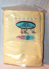 NEW IN PACKAGE ROSEBUD VINTAGE FITTED CRIB SHEET AND PILLOW CASE