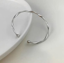 Women's Silver Bangle, Adjustable Bangle, Fashion, Ladies Bracelet, Gift